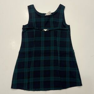 Vintage Girls Size 5 Plaid Tartan Plaid Dress Jealous Made in USA Like New
